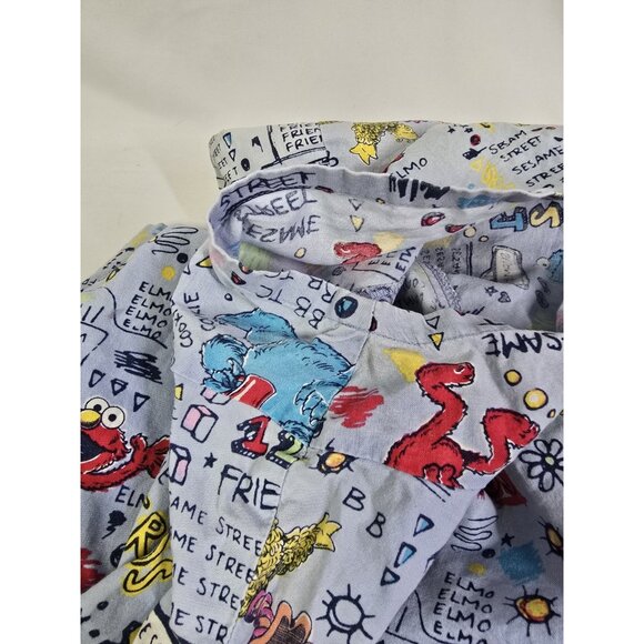 Womens Sesame Street Scrub Top Nurse V Neck Plus Size- Read Information - Picture 10 of 15